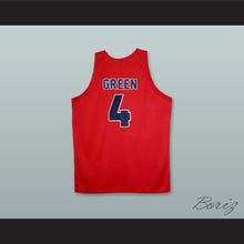 Load image into Gallery viewer, Jalen Green 4 San Joaquin Memorial High School Panthers Red Basketball Jersey