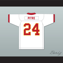 Load image into Gallery viewer, Jalen Pitre 24 Stafford High School Spartans White Football Jersey 2