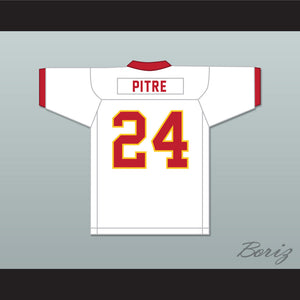 Jalen Pitre 24 Stafford High School Spartans White Football Jersey 2