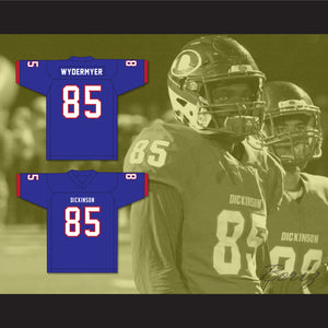 Jalen Wydermyer 85 Dickinson High School Gators Blue Football Jersey 2