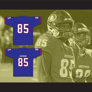 Jalen Wydermyer 85 Dickinson High School Gators Blue Football Jersey 1