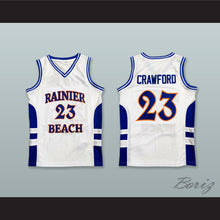 Load image into Gallery viewer, Jamal Crawford 23 Rainier Beach High School Vikings White Basketball Jersey