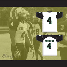 Load image into Gallery viewer, James Cook 4 Miami Central Senior High School Rockets White Football Jersey 1