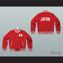 Load image into Gallery viewer, Japan Varsity Letterman Jacket-Style Sweatshirt