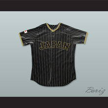 Load image into Gallery viewer, Shohei Ohtani 16 Japan Samurai Black Pinstriped Baseball Jersey 2