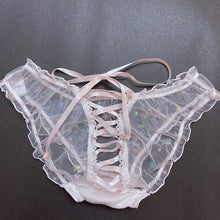 Load image into Gallery viewer, Japanese Sexy Panties Underwear Women Cute Lingerie Kawaii Heart Lace Panty Loli Girl White Thong Briefs Low Rise Underpants New
