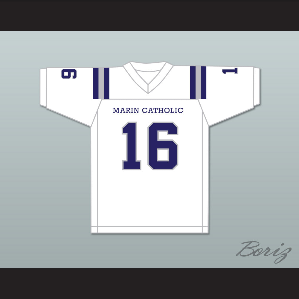 Jared Goff 16 Marin Catholic High School White Football Jersey