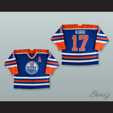Load image into Gallery viewer, Jari Kurri 17 Edmonton Oilers Blue Hockey Jersey
