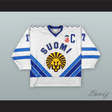 Load image into Gallery viewer, Jari Kurri 17 Finland National Team White Hockey Jersey Canada Cup