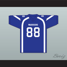 Load image into Gallery viewer, Jason Hardy 88 Liberty Christian School Warriors Blue Football Jersey