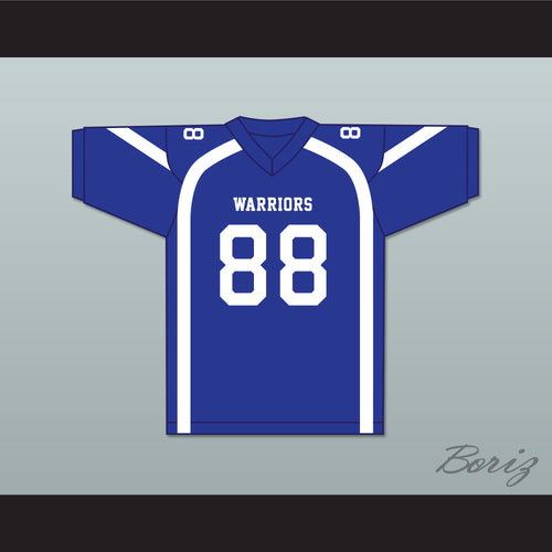 Jason Hardy 88 Liberty Christian School Warriors Blue Football Jersey