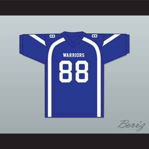 Jason Hardy 88 Liberty Christian School Warriors Blue Football Jersey