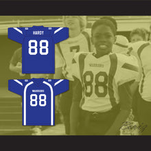 Load image into Gallery viewer, Jason Hardy 88 Liberty Christian School Warriors Blue Football Jersey