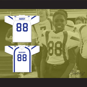 Jason Hardy 88 Liberty Christian School Warriors White Football Jersey