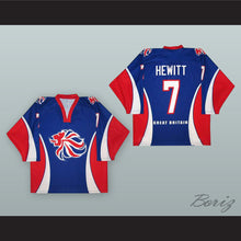 Load image into Gallery viewer, Jason Hewitt 7 Great Britain National Team Blue Hockey Jersey