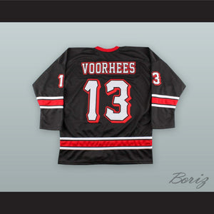 Jason Vorhees 13 Friday The 13th Black Hockey Jersey