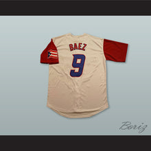 Load image into Gallery viewer, Javier Baez 9 Puerto Rico Light Tan Baseball Jersey