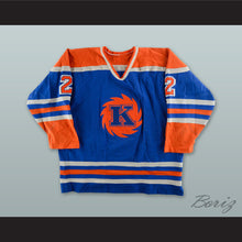 Load image into Gallery viewer, Jay Johnston 2 Fort Wayne Komets Blue Hockey Jersey
