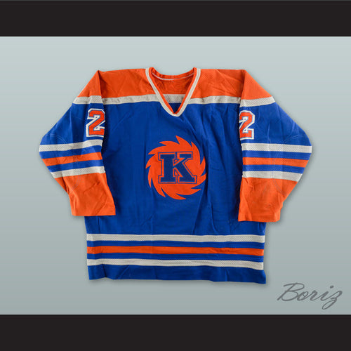 Jay Johnston 2 Fort Wayne Komets Blue Hockey Jersey