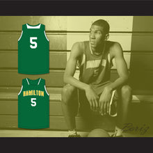Load image into Gallery viewer, Kevon Looney 5 Alexander Hamilton High School Wildcats Green Basketball Jersey 3