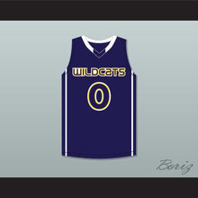 Load image into Gallery viewer, Jaylen Brown 4 Wheeler High School Wildcats Navy Blue Basketball Jersey 1