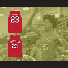 Load image into Gallery viewer, Jaylin Williams 23 Northside High School Grizzlies Red Basketball Jersey 2