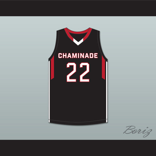 Jayson Tatum 22 Chaminade College Preparatory School Red Devils Black Basketball Jersey 1
