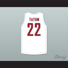 Load image into Gallery viewer, Jayson Tatum 22 Chaminade College Preparatory School Red Devils White Basketball Jersey 2