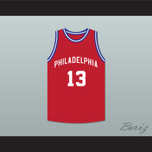 Load image into Gallery viewer, Jazz Junior 13 Philadelphia Red Basketball Jersey