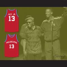 Load image into Gallery viewer, Jazz Junior 13 Philadelphia Red Basketball Jersey