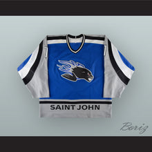 Load image into Gallery viewer, Jean-Philippe Cote 7 Saint John Sea Dogs Blue Hockey Jersey