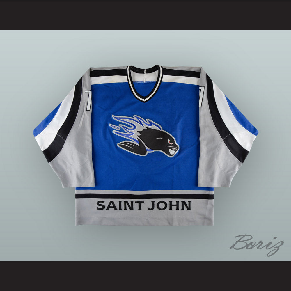 Jean-Philippe Cote 7 Saint John Sea Dogs Blue Hockey Jersey