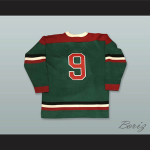 Jean Beliveau 9 Le Gros Bill Quebec Aces Dark Green Hockey Jersey