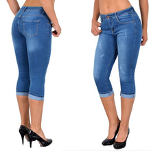 Load image into Gallery viewer, Jeans for Women mom Jeans High Waist Jeans Woman High Elastic plus size Stretch Jeans female washed denim skinny pencil pants