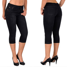 Load image into Gallery viewer, Jeans for Women mom Jeans High Waist Jeans Woman High Elastic plus size Stretch Jeans female washed denim skinny pencil pants