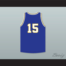 Load image into Gallery viewer, Jeff Hornacek 15 Lyons Township High School Lions Royal Blue Basketball Jersey 1