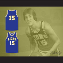Load image into Gallery viewer, Jeff Hornacek 15 Lyons Township High School Lions Royal Blue Basketball Jersey 1
