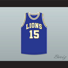 Load image into Gallery viewer, Jeff Hornacek 15 Lyons Township High School Lions Royal Blue Basketball Jersey 2