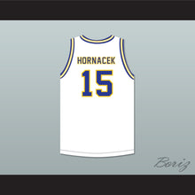 Load image into Gallery viewer, Jeff Hornacek 15 Lyons Township High School Lions White Basketball Jersey 2