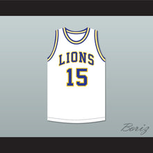 Load image into Gallery viewer, Jeff Hornacek 15 Lyons Township High School Lions White Basketball Jersey 1