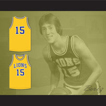 Load image into Gallery viewer, Jeff Hornacek 15 Lyons Township High School Lions Yellow Gold Basketball Jersey 1
