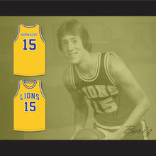 Load image into Gallery viewer, Jeff Hornacek 15 Lyons Township High School Lions Yellow Gold Basketball Jersey 2