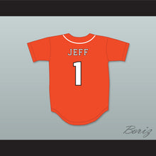 Load image into Gallery viewer, Jeff Tremaine 1 Swallows Play Ball Orange Baseball Jersey