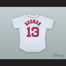 Load image into Gallery viewer, Jeff Bauman 13 Boston White Baseball Jersey Stronger