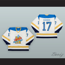 Load image into Gallery viewer, Jeff Dooks 17 Moncton Alpines White Hockey Jersey