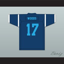 Load image into Gallery viewer, Jelani Woods 17 Cedar Grove High School Saints Navy Blue Football Jersey 2