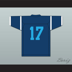 Jelani Woods 17 Cedar Grove High School Saints Navy Blue Football Jersey 1
