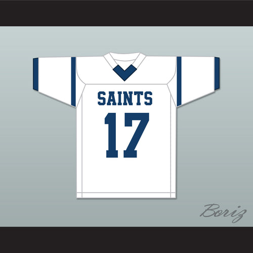 Jelani Woods 17 Cedar Grove High School Saints White Football Jersey 2