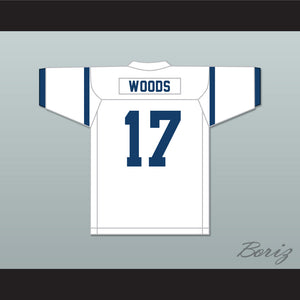 Jelani Woods 17 Cedar Grove High School Saints White Football Jersey 2