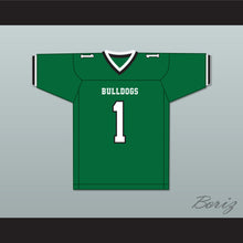 Load image into Gallery viewer, Jeremy Ruckert 1 Lindenhurst Senior High School Bulldogs Green Football Jersey 2